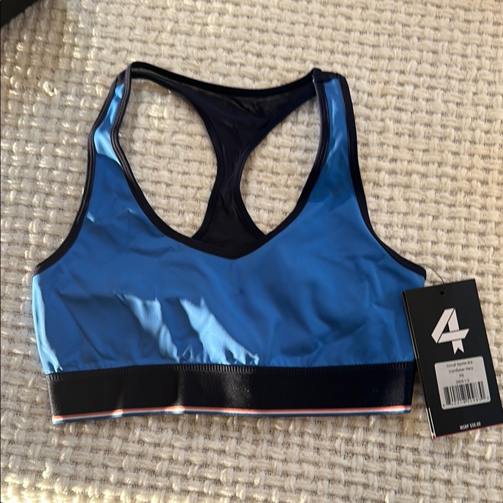 Blue Sports Bra